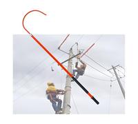 Strumento portatile for elettricisti antincendio da 1/1,5/2/3 metri, gancio isolato for la sicurezza elettrica, for situazioni di emergenza nelle fabbriche(Red,3 meters)