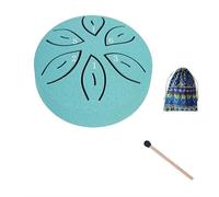 Strumento portatile mini tamburo a lingua Piccolo tamburo a lingua con bacchette Tamburello Strumento a percussione Strumenti a percussione vintage for meditazione e yoga Suono forte e chiaro Facile d