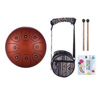 Strumento portatile mini tamburo a lingua Piccolo tamburo a lingua con bacchette Tamburello Strumento a percussione Strumenti a percussione vintage for meditazione e yoga Suono forte e chiaro Facile d