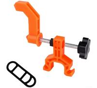 Strumento portatile per la manutenzione delle ruote della bici da montagna e da strada, con struttura in ABS e fissaggio con cinturino in gomma (arancione-A)