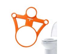 Strumento posizionatore WC con anello di presa stampato 3D riutilizzabile | Modello di allineamento della guida del posizionatore per servizi igienici per la ristrutturazione del bagno edilizia
