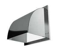 Strumento pratico Ventilatore quadrato montabile a parete, Parabrezza per parete esterna in acciaio inossidabile 304 Cappa aspirante per cucina Cappa aspirante Presa d'aria Copertura antipioggia