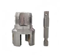 Strumento preciso per filettatura interna ed esterna per tubi dell'acqua da 1/2 "o 3/4" teste per trapani elettrici Tagliatubi