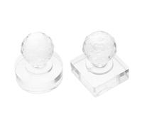Strumento Pressa per Ombretto, 2 Pezzi, Plastica Trasparente Tonda | Blush e Illuminante, Portatile per Viaggi D'affari, Facile da Usare, Migliora L'efficienza