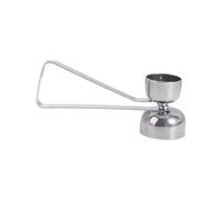 Strumento professionale a doppia testa in acciaio inox per rimuovere le uova, in acciaio inox, ideale come gadget (argento)