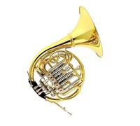 Strumento Professionale Corno Francese Strumento Corno Francese Laccato Oro Chiave Fa Tre Chiavi Fila Singola Adatto A Principianti E Adulti(3/4)