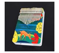 Strumento Professionale Dipinto 17 Tasti Colore Kalimba In Legno Pianoforte Portatile Con Accessori Kalimba Strumento Musicale (Color : 05)