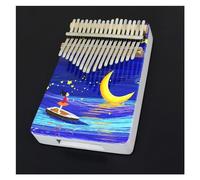 Strumento Professionale Dipinto 17 Tasti Colore Kalimba In Legno Pianoforte Portatile Con Accessori Kalimba Strumento Musicale (Color : 02)