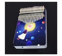 Strumento Professionale Dipinto 17 Tasti Colore Kalimba In Legno Pianoforte Portatile Con Accessori Kalimba Strumento Musicale (Color : 03)