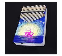 Strumento Professionale Dipinto 17 Tasti Colore Kalimba In Legno Pianoforte Portatile Con Accessori Kalimba Strumento Musicale (Color : 06)