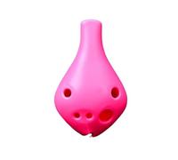 Strumento Professionale In Resina E Plastica Per Ocarina SC A Sei Fori Colorato E Pratico(Pink)
