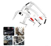 Strumento professionale per compressore a molla con teste a doppia specifica, progettato per ridurre lo sforzo durante la rimozione della molla della valvola, compatibile con motori diesel e