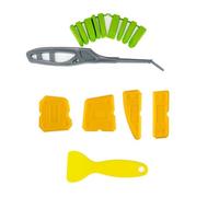 Strumento professionale per la finitura del calafataggio del silicone, 15 pezzi, design ergonomico per la pulizia delle fughe del pavimento della cucina del bagno