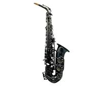 Strumento Professionale Per Sassofono Contralto Mib Tune Placcato In Nichel Nero Con Custodia (Color : 02)