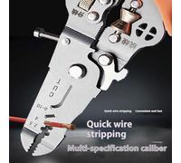 Strumento Professionale Per Spelare Cavi In acciaio Carbonio Con Blocco Sicurezza 10 Funzioni Per Lavori Elettrici Applicazioni Industriali Strumento Crimpatura Multifunzione Universale
