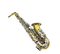Strumento Professionale Sassofono Contralto Mib Ottone Laccato Fascia Sax Qualità Con Custodia (Color : 02)