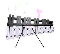 Strumento professionale xilofono a 30 toni, pieghevole, portatile, leggero, telaio in legno, barre in alluminio spesse 5 mm, strumento a percussione, strumento musicale con custodia per il trasporto
