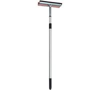 Strumento Pulivetro 2 in 1 per Pulizia Auto e Casa con Manico Telescopico, Spugna con Rete Anti-Insetti e Spatola in Gomma Naturale - Tergivetro Multifunzione, Manico in Alluminio, 25x70/130cm