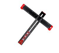 Strumento quadrato a T flessibile per marcatura e foratura efficienti in vari materiali, tra cui legno tenero e calcestruzzo, per conclusioni professionali