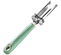 Strumento Regolabile For Togliere Il Torsolo Di Frutta E Verdura, 2 In 1 In Acciaio Inossidabile For Rimuovere I Semi Di Peperone, Taglierina For Peperoni, Snocciolatore(Green)