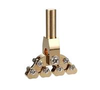 Strumento regolabile per la pressione dei tasti della chitarra, struttura in ottone per tastiere curve e protezioni sicure per il legno, componenti di riparazione dei bassi