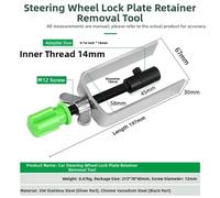 Strumento rimozione fermo piastra blocco volante per piantone sterzo auto