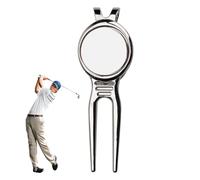 Strumento riparazione delle zolle da golf - Marcatore di allineamento riparazione | Strumento riparazione dei segni di passo della palla, forcella per zolle da golf in lega di alluminio per giocatori
