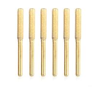 Strumento rotante per affilare motoseghe 4/4,8/5,5 mm con gambo da 3 mm per affilare catene per sega elettrica, confezione da 6 (4 mm)