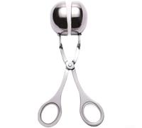Strumento rotondo per modellare le polpette in acciaio inox, 3 pezzi | Rotondo per il design dello stampo, parete interna liscia, per foro a sgancio rapido, ideale per manzo maiale pollo