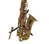 Strumento Sassofono Classic Gold Professionale Sassofono Alto Tasto Mi Piatto Strumento Jazz Sassofono Alto Grado Professionale(Bag A)