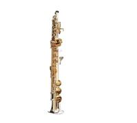 Strumento Sassofono Sassofono Contralto Professionale Bb In Rame Bianco, Tubo Diritto Placcato In Argento, Sax Split(Bag A)