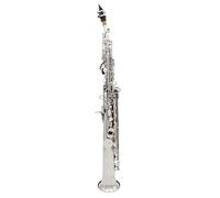 Strumento Sassofono Sassofono Contralto Sib Diritto Ottone Placcato Argento Si Bemolle Sax Strumento A Fiato Con Custodia Ance Guanti Accessori(F)