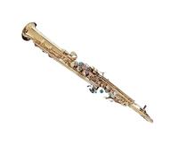 Strumento Sassofono Sassofono Dritto Professionale Acuto Sib In Ottone Dorato Con Chiave In Abalone Strumento A Fiato Con Accessori(Bag A)