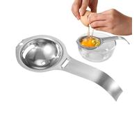 Strumento separatore di uova crude | UTENSIL DI DIVIDER IN ACCIAIO | Gadget da cucina durevole e igienico per la separazione rapida delle uova nelle attività di cottura come biscotti, o torta