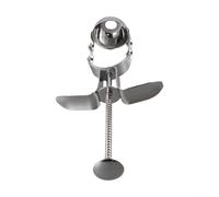 Strumento snocciolatore per ciliegie, olive, giuggiole e datteri rossi, in acciaio inossidabile 304 con rimbalzo a molla, lavabile in lavastoviglie, argento (8 x 3 x 15,6 cm)