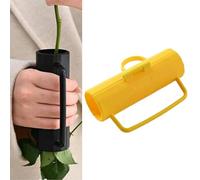 Strumento spelafoglia per rose e rose, design cilindrico per rimuovere le spine con impugnatura antiscivolo, funzionamento senza sforzo per rose e fiori, portatile per casa, matrimoni, fioristi