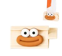 Strumento spremiagrumi - Dispenser per dentifricio 9 x 3,5 x 3,4 cm, supporto manuale per risparmiare pasta, organizer per bagno e bagno con faccina sorridente, efficiente spremiagrumi per lavello e