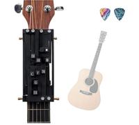 Strumento tascabile per esercitarsi con 15 accordi per chitarra acustica, strumento di aiuto per principianti, strumento di aiuto per l'apprendimento della chitarra, facile da usare, colore nero