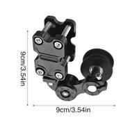Strumento tendicatena per moto Regolazione automatica Guida alla tensione della moto Strumento tendicatena per ciclismo compatibile con motociclette sporche(Black)