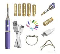 Strumento termico senza fili per strass, applicatore portatile wireless hotfix con 3 modalità di temperatura, riscaldamento rapido per progetti fai da te (A)