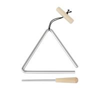 Strumento triangolare a percussione in acciaio, strumento musicale portatile, triangolo con tempesta in metallo per aula, suono forte e chiaro per la pratica musicale, per imparare ai