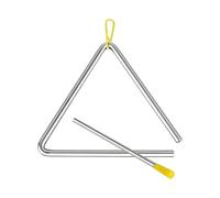 Strumento triangolare musicale, triangoli a percussione, triangolo a impatto manuale - Campana di percussione del triangolo in acciaio per musica in insegnamento mattutino