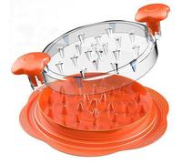 Strumento trituratore per pollo aggiornato 30,5 cm visibile per carne con 4 cuscinetti a sfera Design a torsione Manico ergonomico Base super antiscivolo Lavabile in lavastoviglie resistente al calore