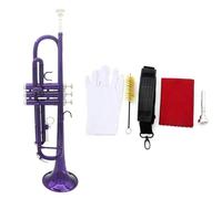 Strumento Tromba Guanti Per Tromba In Ottone Squisiti In Sib Si Bemolle Standard Professionale Piccoli E Resistenti(Purple)