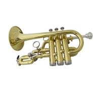 Strumento Tromba Professionale Strumenti Musicali Tromba Piccola Sib/La Finitura Laccata Corpo In Ottone Giallo Con Custodia(D)