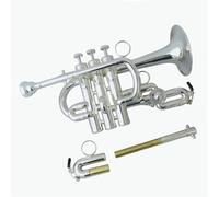 Strumento Tromba Professionale Strumenti Musicali Tromba Piccola Sib/La Finitura Laccata Corpo In Ottone Giallo Con Custodia(B)