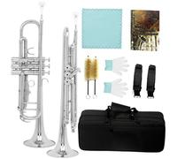 Strumento Tromba Professionale Tromba In Sib Colorata Set Di Trombe In Ottone Standard Per Principianti Tromba Professionale Con Scatola(Set14)