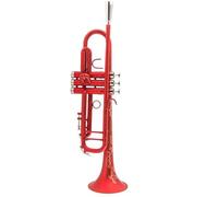 Strumento Tromba Professionale Tromba In Sib Tromba Scrub Rossa Blu Strumenti Musicali In Ottone Tromba Di Tipo Composito(Red)