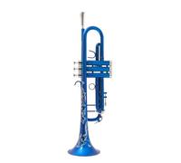 Strumento Tromba Professionale Tromba In Sib Tromba Scrub Rossa Blu Strumenti Musicali In Ottone Tromba Di Tipo Composito(Blue)