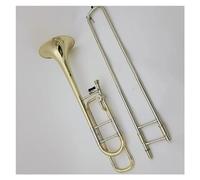 Strumento Trombone Strumento Musicale Trombone Tono Bb/F In Ottone Giallo Laccato Oro Con Custodia Per Bocchino